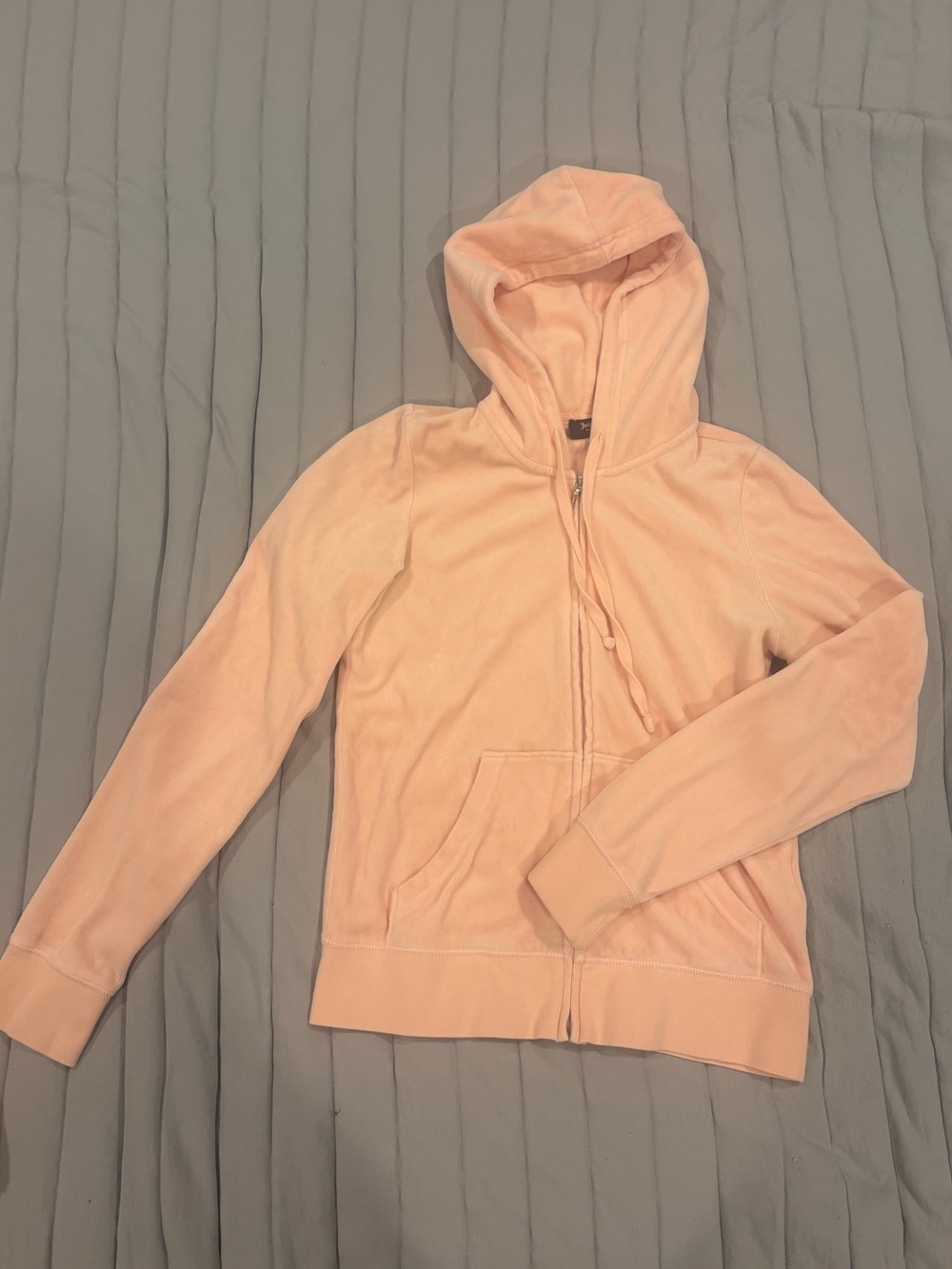 Juicy Couture Soft Peach Zip-Up Hoodie Set